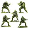 Elite Combat Soldier Figurine Green Military Men Statue Collectible Mini Soldier Statue for Desktop Decor Military Enthusiasts Gift