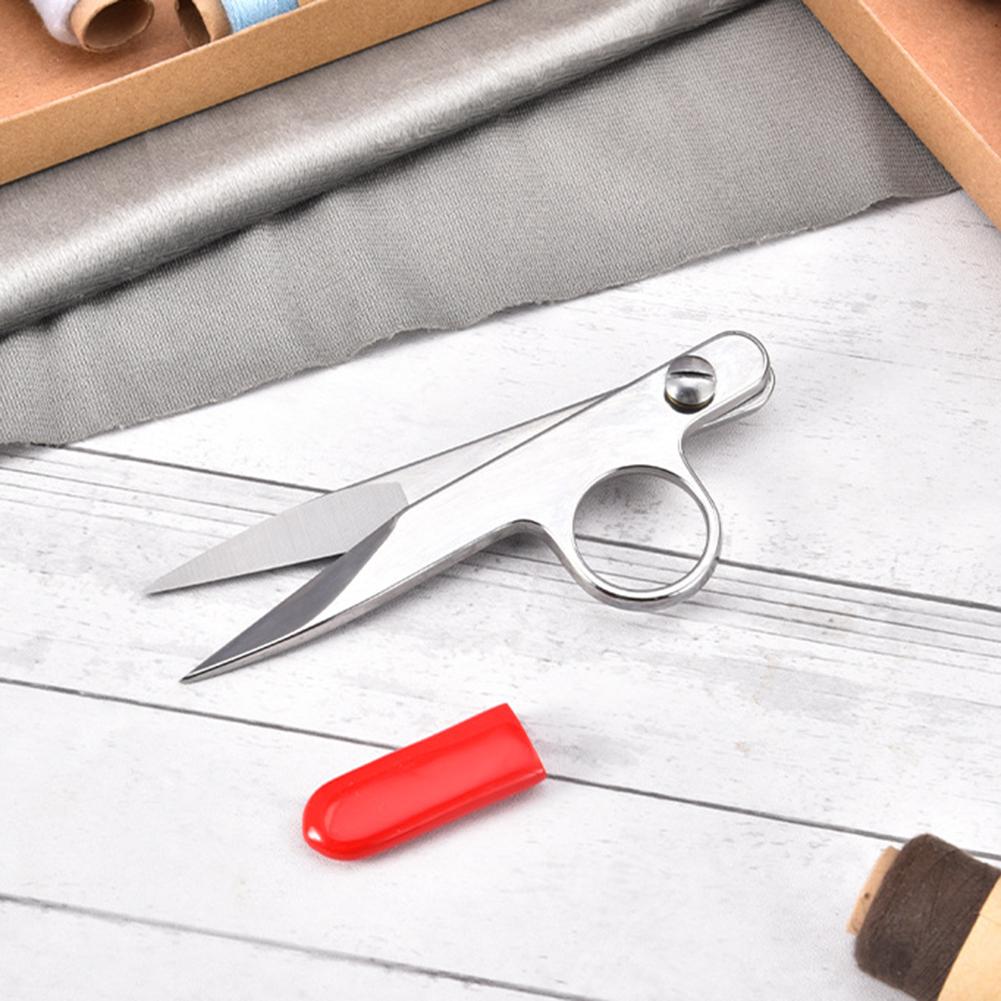 V-Shape Embroidery Yarn Cutter Precision-Sewing Craft Snip U/V Shape Stainless Steel Thread Nippers Sewing Scissors Shears