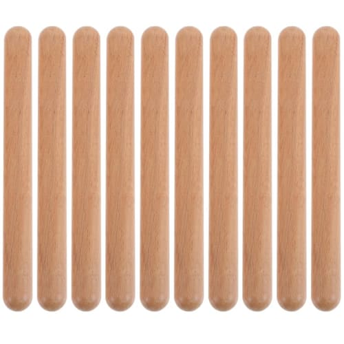 ibasenice Rhythm Sticks, Eurhythmics, Set of 12, Children's Educational Toy, Wooden Percussion Sticks