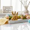 Handgefertigter Keramik-Kaninchen-Ringehalter Einzigartiges ästhetisches Osterhasen-Ornament Heimdekoration