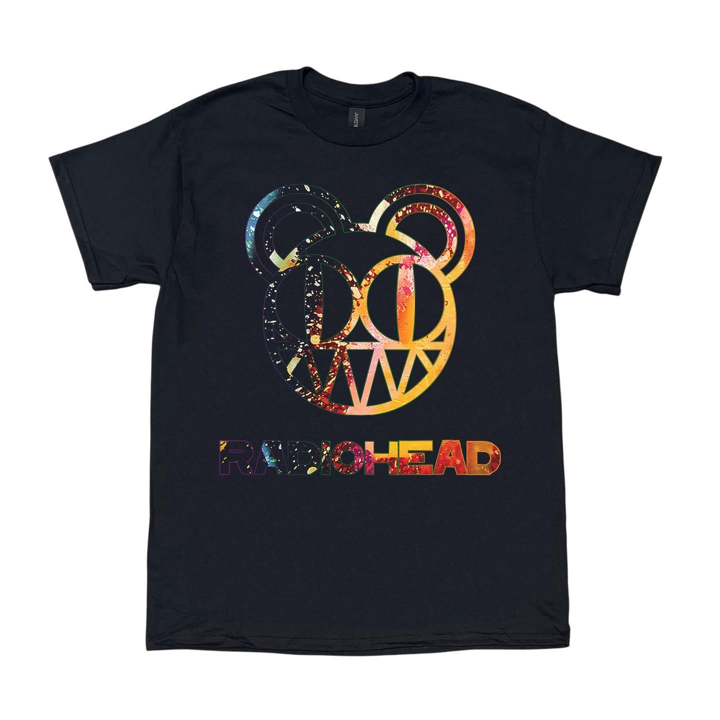 Rare Radiohead In Rainbow Logo Band Black Unisex T-shirt Size S-5XL XXXXL