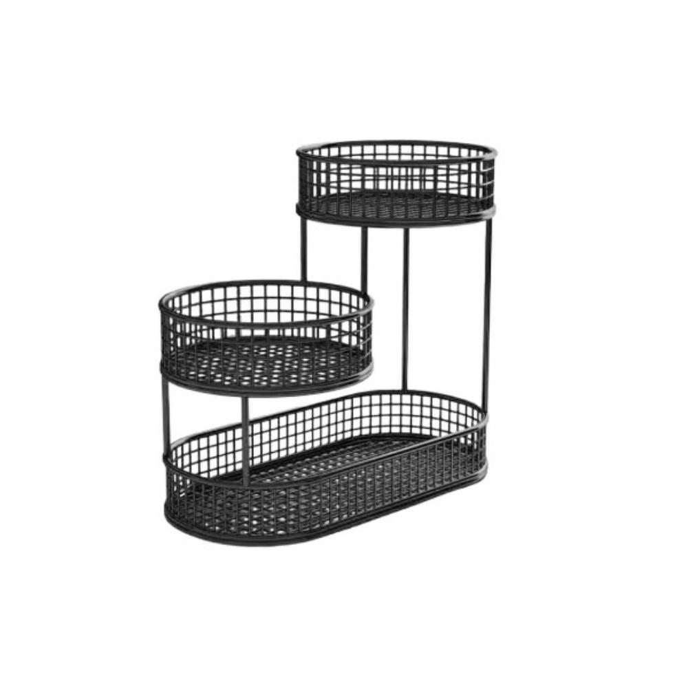 3 Tier Fruit Storage Basket Metal Wire Vegetable Storage Rack Elegant Vegetable Shelf  Countertop