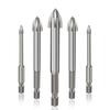5Pcs Wear-resistant Triangular Drill Bit Four Side Cross Hex Drill Carbide Drill Bit  Glass