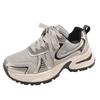 Trend versatile, showing feet, small platform dad shoes, women's 2025 new autumn and winter lightweight and heightening casual sports shoes