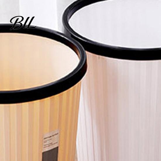 Portable Trash Bin 2PCS Garbage Can with Pressure Ring Design Waste Large Capacity Strong Load for Home Bedroom Bathroom Kitchen Durable
