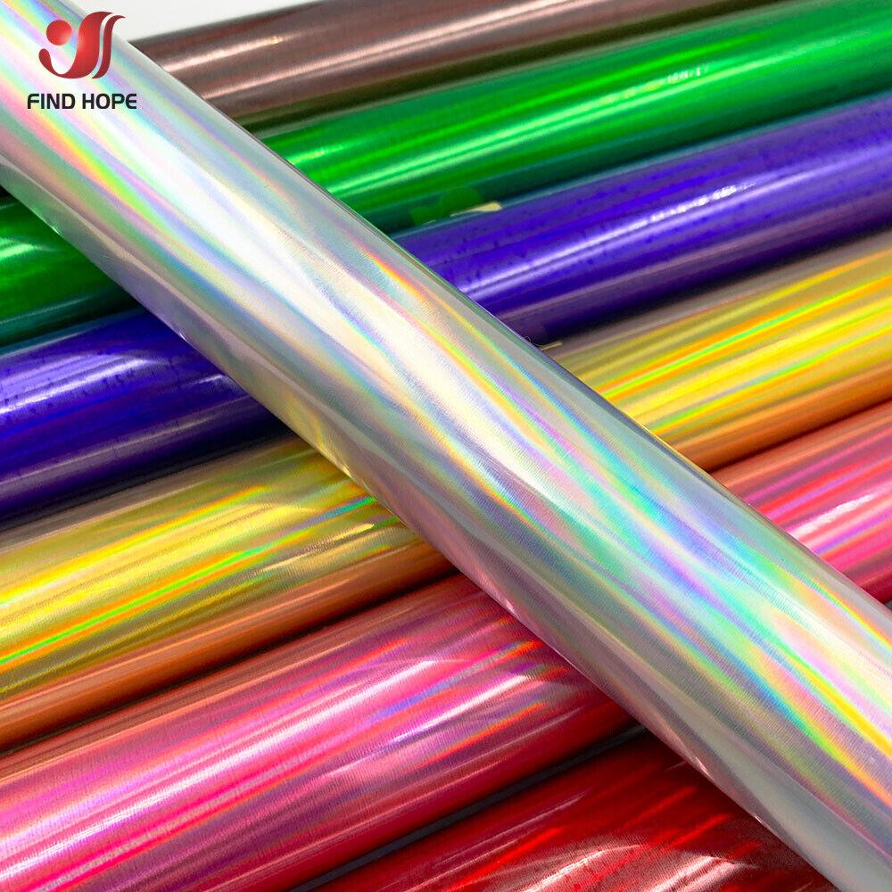 Holographic Iridescent Heat Transfer Vinyl Iron On Tshirt Craft Vinyl HTV Printing Cut Film for DIY Clothing Fabrics Decor