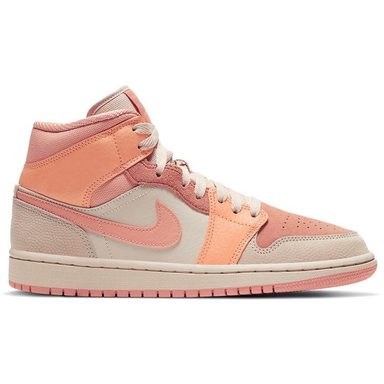 Air Jordan 1 Mid Apricot Women Sneakers Orange Atomic-Orange Apricot-Agate DH4270-800