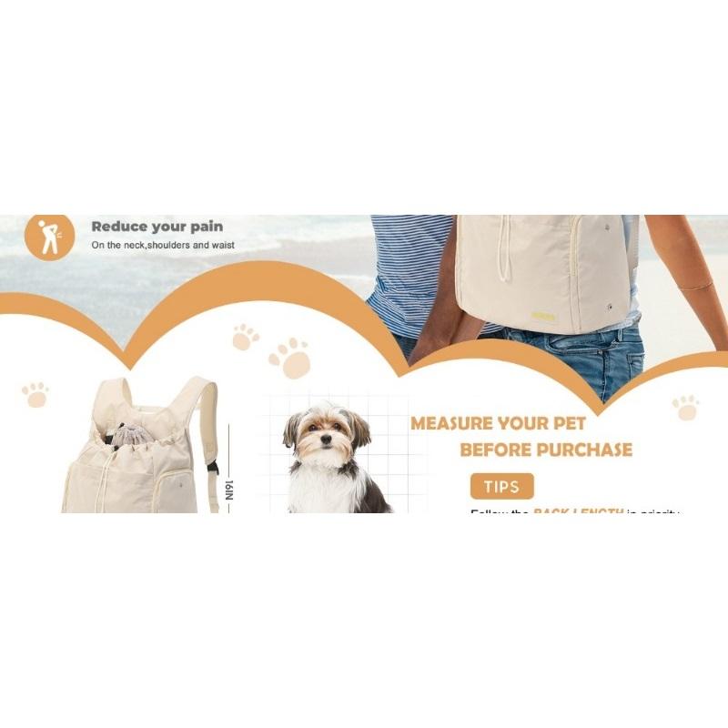 Pet Strap Backpack For Medium/small Cats And Dogs, Outdoor Hiking Pet Bag