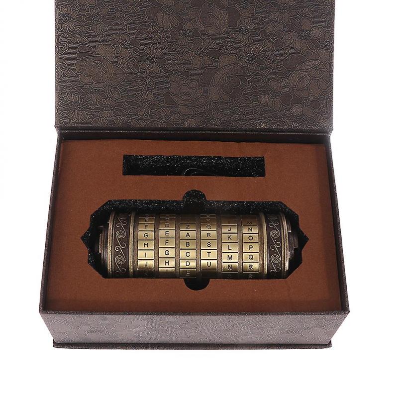 Da Vinci Code Toys Metal Cryptex Locks Wedding Gifts Valentine's Day Gift