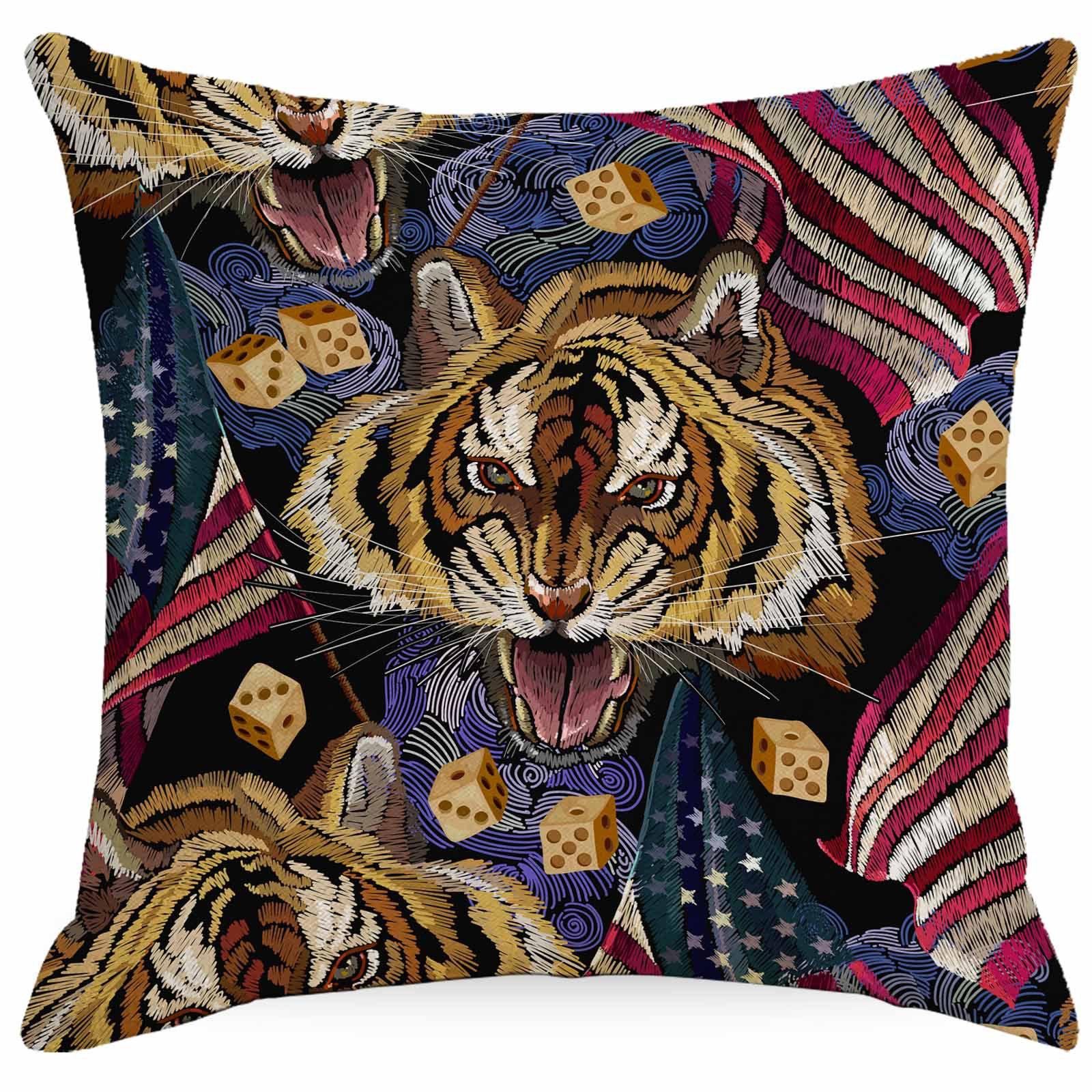 

Наволочка с имитацией вышивки в виде цветка, украшение для дома, дивана, подушки 45 * 45Cm linen single-sided without core