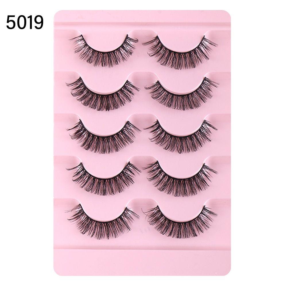 Reusable Fairy Fluffy Faux Mink Lashes False Eyelashes Fake Eyelashes Russian Strip Lashes