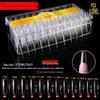 540 Ultra-Thin Transparent Half-Cover False Nail Tips - Seamless, No Carving Required