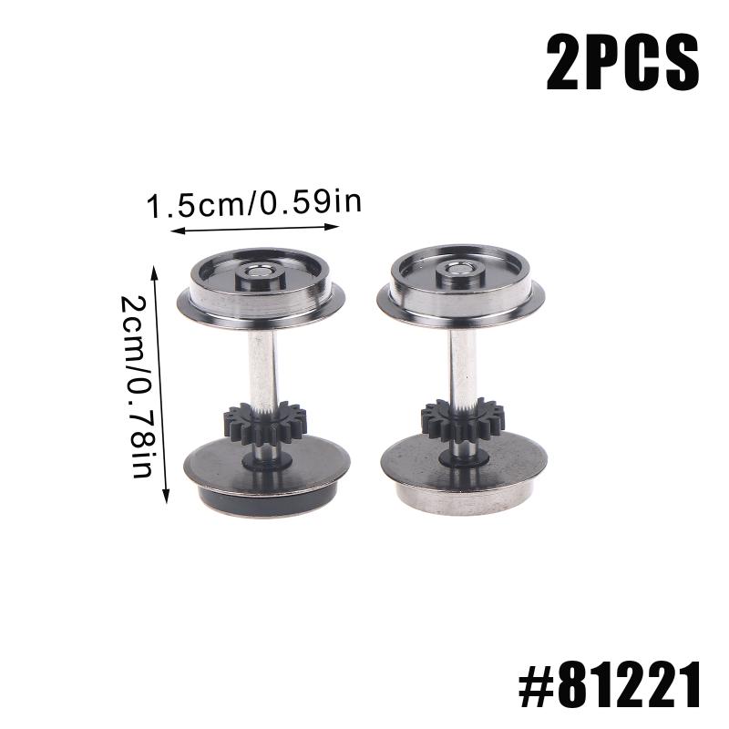 2 Pieces Ho Scale Wheels Upgrade Dc Wheel Set For 1:87 Model Trains Railroad Ho Gauge Wheels For Model Trains Diy Accessory