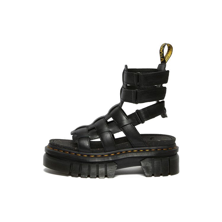 Dr. Martens Leather Thick Sole Casual Fashion Sandals Women Sandals Black 27402001 38