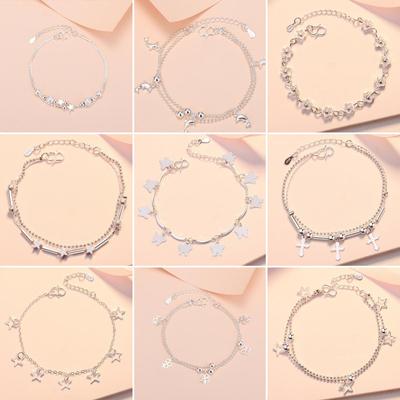 Bracciale Coreano Placcato Argento 2024: Gioielli da donna di alta gamma per l'autunno
