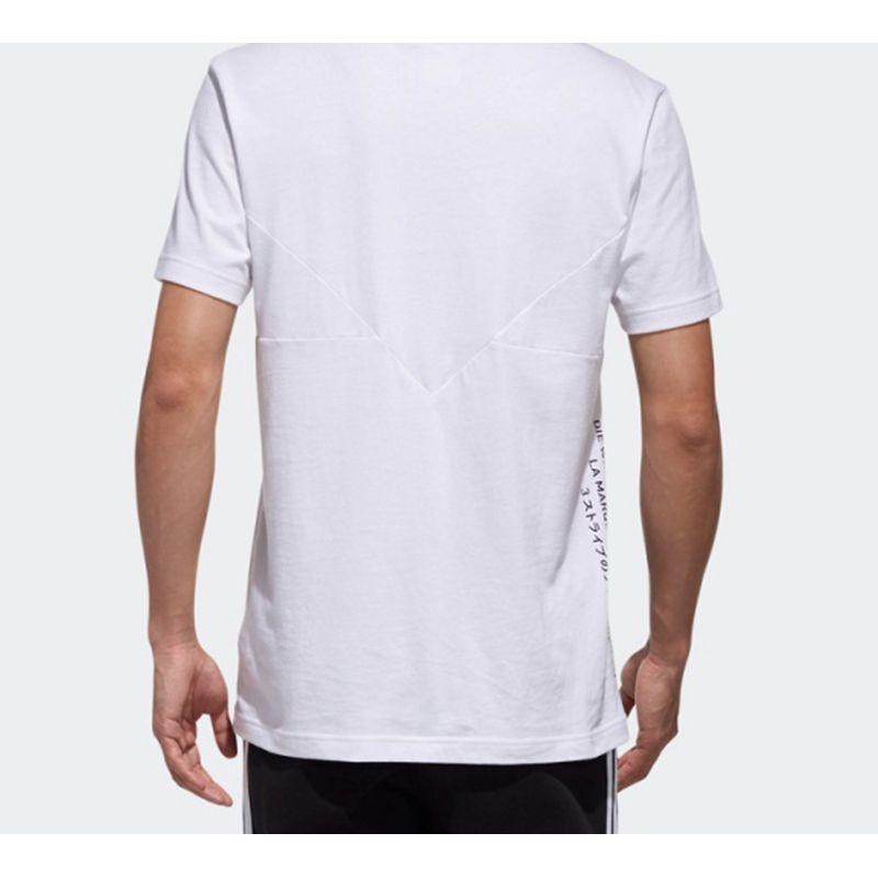 Adidas Originals Trefoil NMD Letter Logo Short Sleeve T-Shirt Men Tops White DX4206