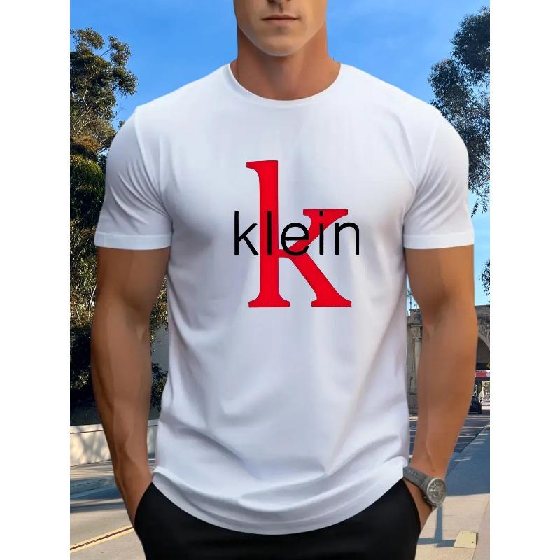 European sizes Men'S Summer Casual Vintage American Style Letter Print Short Sleeve T-Shirt | Comfortable, Crew Neck, Slight Stretch Fabric