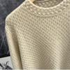 Woolen Cashmere Sweater Women Three-Dimensional Hollow Out Round Neck Jumper Knit Sweater Autumn Fashion Top