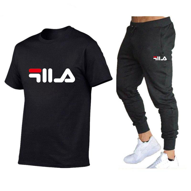 T-shirt Trousers Two-piece Suit Fashion 