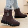 Cotton Shoes Women's Winter New Large Women's Snow Boots with Thick Velvet and High Top Casual Women's Boots