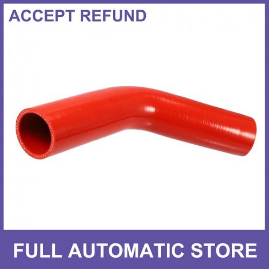 One 48mm 189  ID 45 Degree Elbow Reducer Hose Pipe Bend Water Intercooler Red