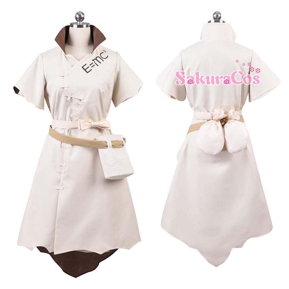 Sakuracos Stone Senku Ishigami Cosplay Event Dr. Costume, Halloween, Christmas, Adult, Uniform, Anime, Cosplay,