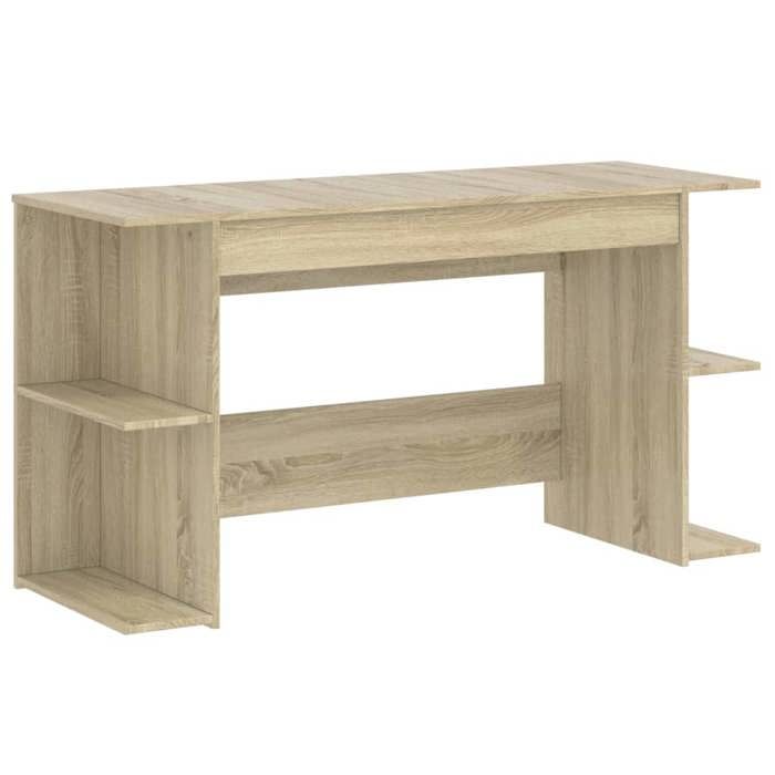 VidaXL Desk Sonoma Oak 140x50x75 Cm Engineered Wood 840550