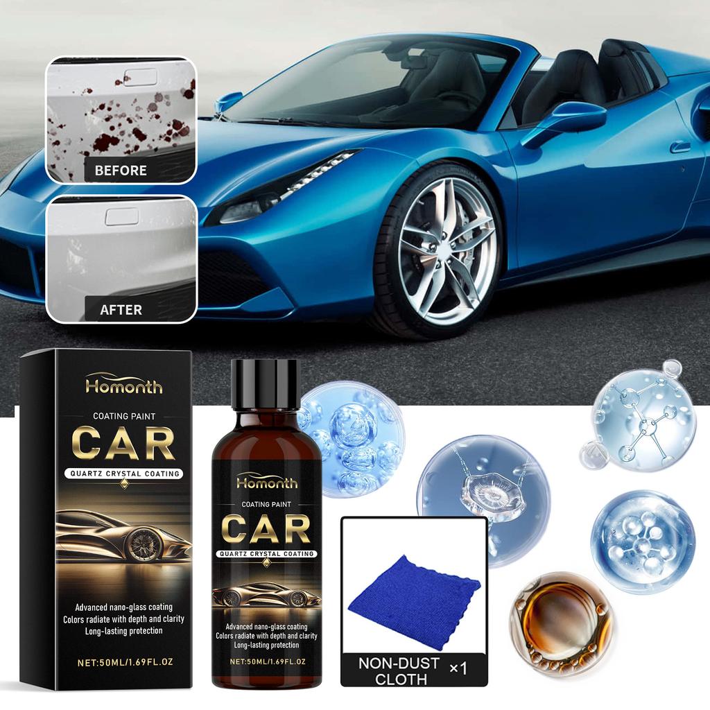 Homonth 50 ml Kunststoff-Aufbereitungsbeschichtung, Kristallbeschichtungsmittel, Wachs, Panel, Autoinnenraum, Auto-Kunststoff-Aufbereitungsbeschichtung, Runderneuerungsmittel