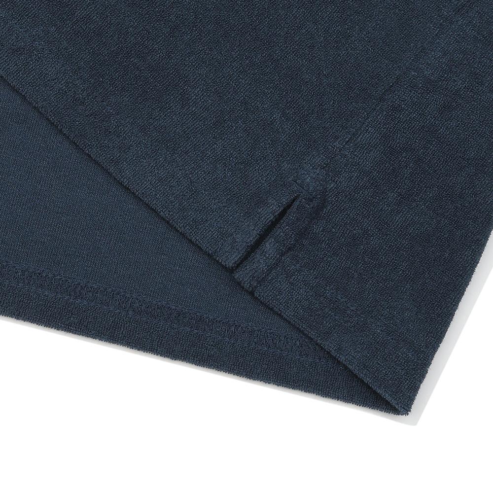 MALBON GOLF Color Block Open Collar T-Shirt Navy (Woman)