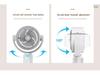 F1 USB Smart Oscillating Floor Fan with Remote - Three-in-One Desktop and Floor Use