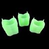 Novelty Gag Fangs Fake Teeth for Cosplay Party Halloween Tricky Playset Practical Joke Prank Toy for Halloween Festival  OneSize Green