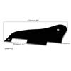 Elektrická kytara Pickguard Vysoce kvalitní černý PVC kryt Poškrábaná deska Pro ES-335 Elektrickou kytaru Kytarové díly