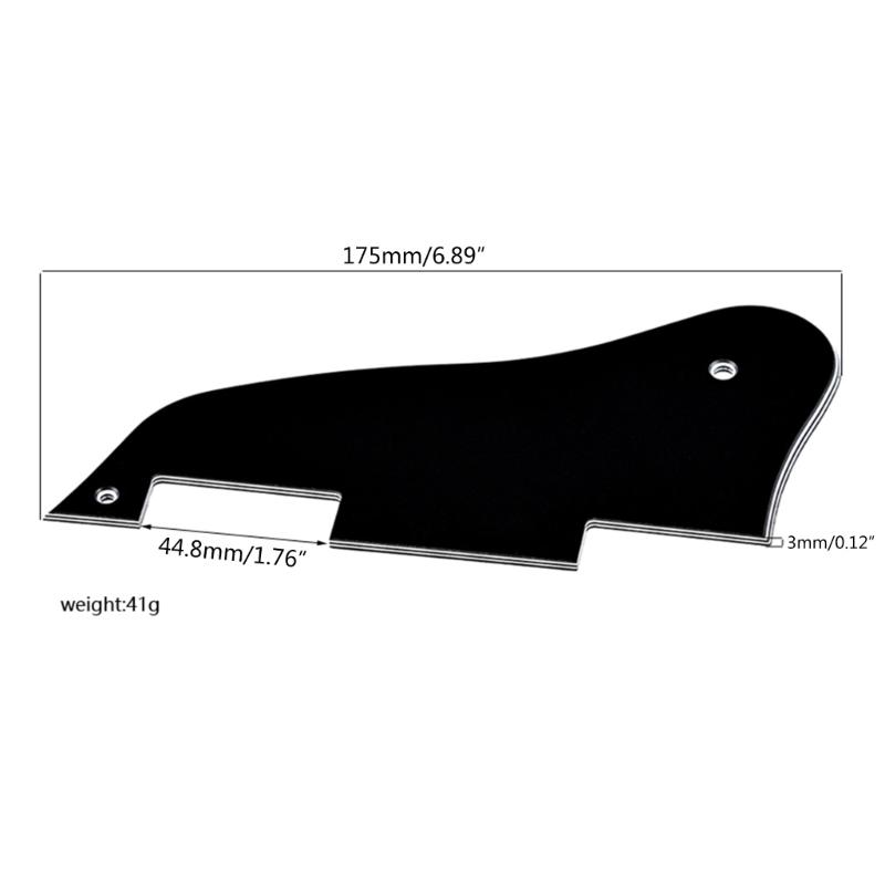Elektrická kytara Pickguard Vysoce kvalitní černý PVC kryt Poškrábaná deska Pro ES-335 Elektrickou kytaru Kytarové díly