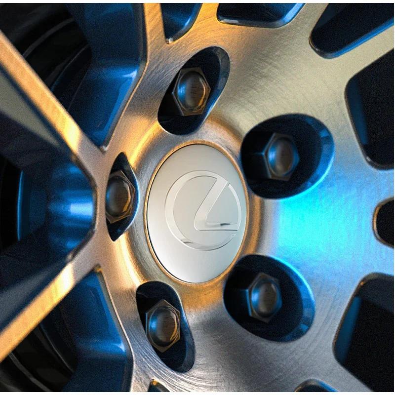 4 pezzi 56mm Adesivi Tappi Centrali Ruote Auto Styling Per Lexus Fsport RX330 IS250 Ct200h ES300h RX350 IS300h NX300h RX400h ES350