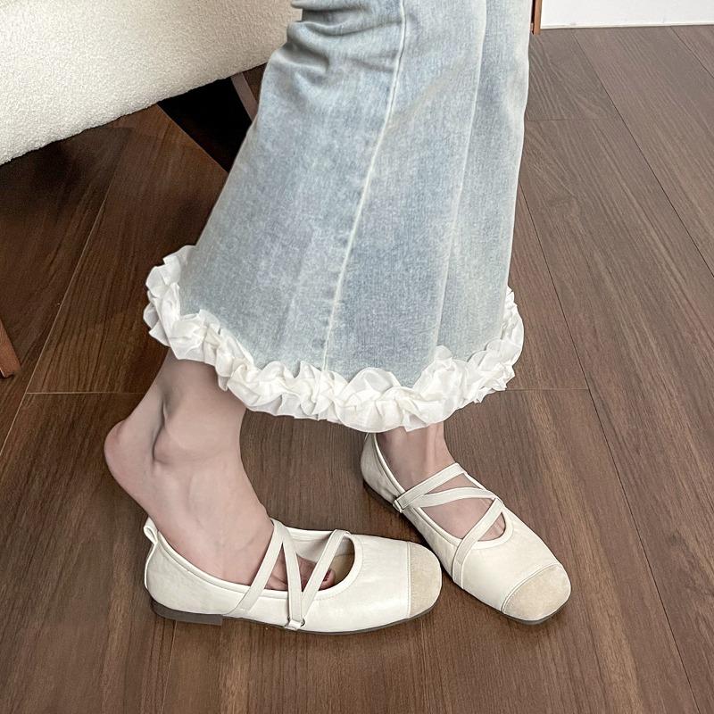 One-piece Flat Shoes for Grandma Single Shoes for Women Soft Soles