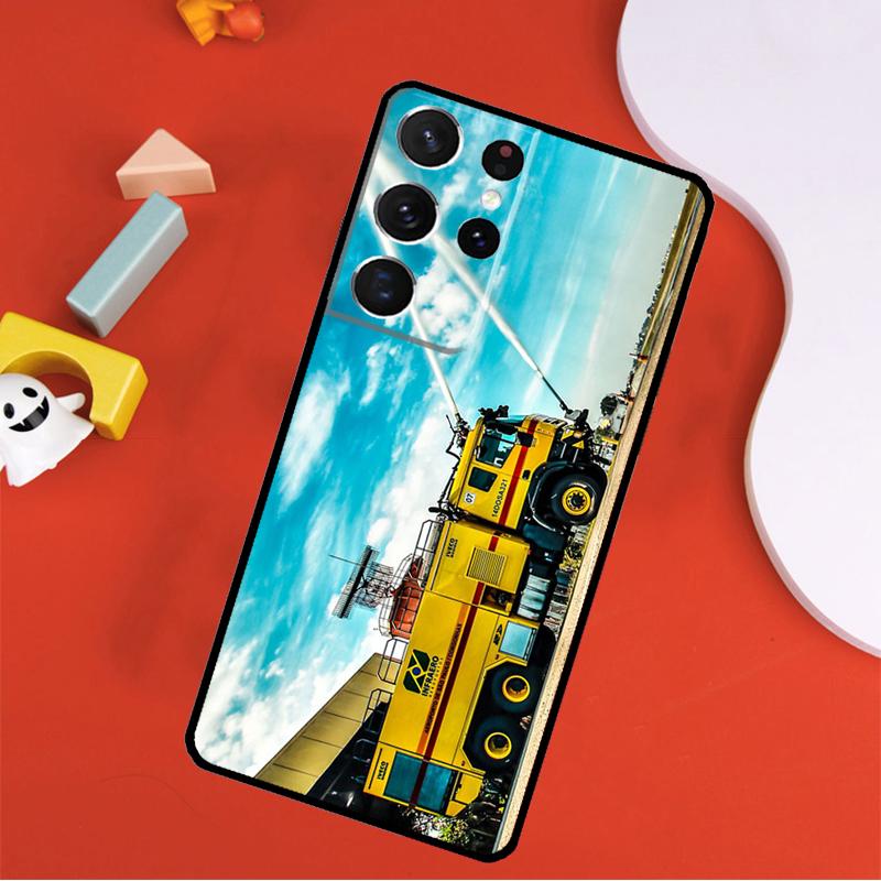 Fire Truck Phone Case For Samsung Galaxy S25 Ultra S24 Ultra S9 S10 S20 S21 S22 S24 Plus S23 FE Cover