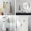 Suction Cup Shower Hooks Heavy Duty No Drill Stainless Steel Vacuum Hooks Rustproof Towel Hooks for Bathroom Kitchen Glass Tile