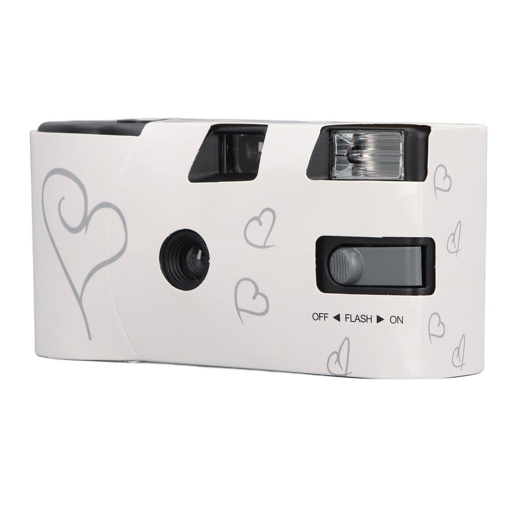 Film Camera 900mAh Full Manual Setting Single Use Flash Shutter with 16pcs 35MM Color Films Retro