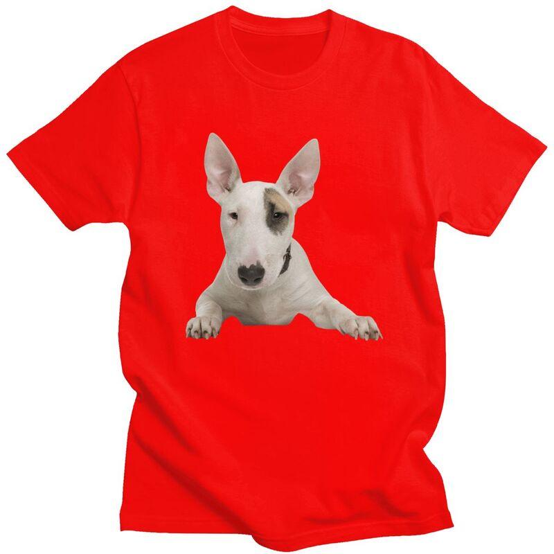 

Custom Trendy Bull Terrier T Shirt Men Short Sleeve 100 Cotton Tshirt Casual Tee Tops Fashion Tshirt S