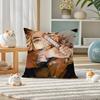 Demon Slayer Sound Breathing Art Anime Plush Pillow Cover Soft Short Plush Cushion Cover For Sofa Bedroom Home Decor Gift