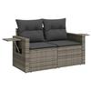 VidaXL Garden Lounge Set with Cushions 13 Pcs, Patio Sofas, Patio Furniture Set, Outdoor Furniture, Grey 3224835