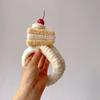 Fun and cute dessert three-dimensional plush cake Swiss curl hair band Women's face band