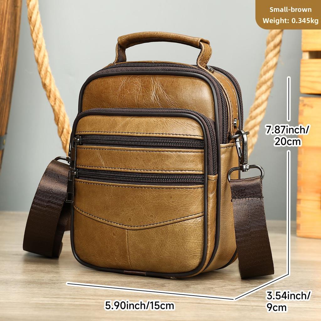Retro and Versatile Single-shoulder Bag, High-end Commuting Outdoor Crossbody Bag, Multi-pocket Casual Small Crossbody Bag
