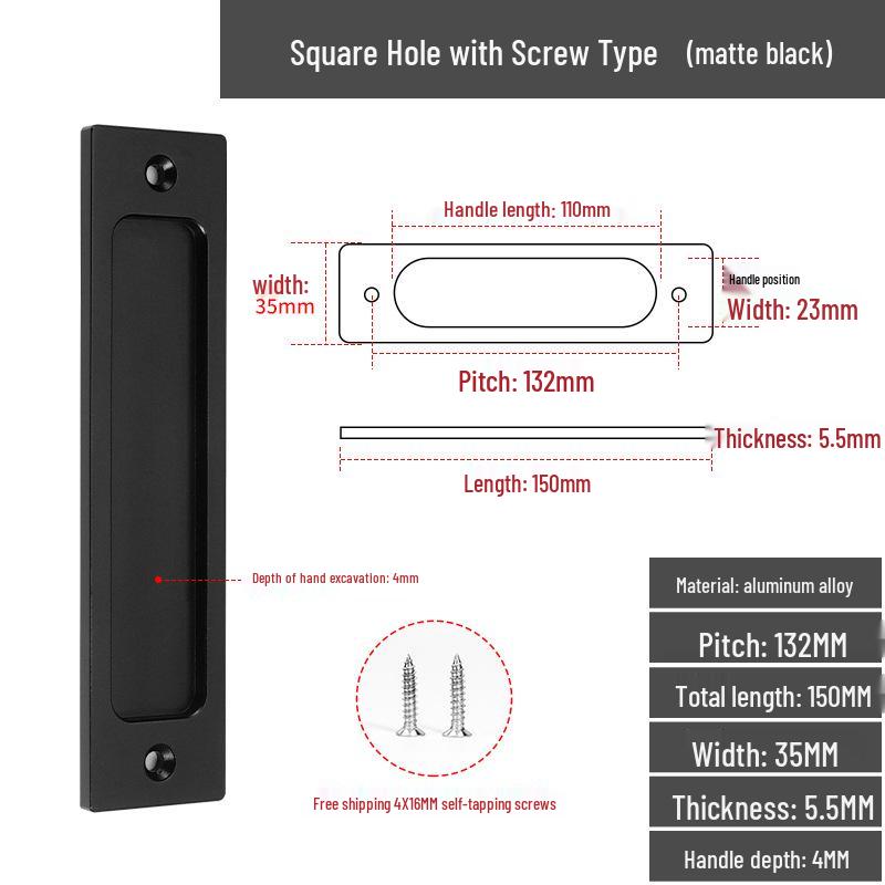 

Прихована ручка-слайдер на клейкій основі без свердління для скляних, шафових та кухонних дверей