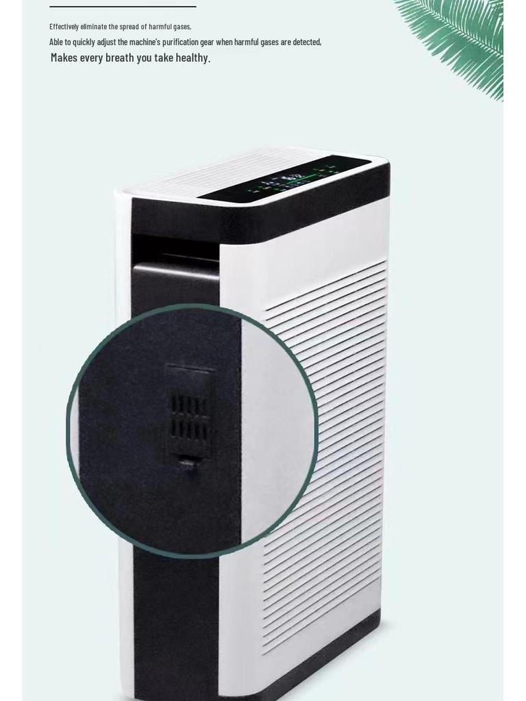 Smart Air Purifier with Negative Ions, Formaldehyde and Smoke Removal, Activated Carbon for Pet-Friendly Homes.