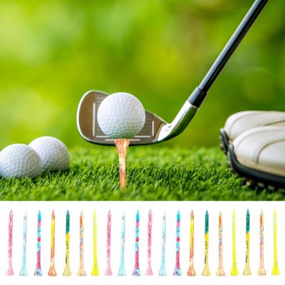 20Pcs Wooden Golf Tees High Stability Portable Not Easily Deformed Unbreakable Colorful Golf Tees
