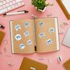 35-100pcs Cartoon Cute Blue Bow Sealing Sticker Diy Pvc Laptop Decals Decoration Stiker Reward Gift Stationery School Supplies