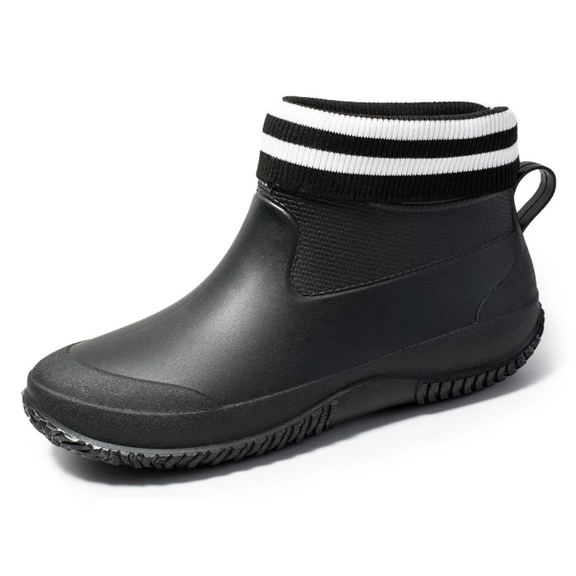 

Мужские резиновые сапоги Женские ботильоны Нескользящие водонепроницаемые защитные рабочие ботинки Теплая хлопковая верхняя одежда на платформе Для влюбленных пар 45