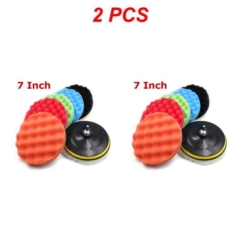 2/3/4 szt. 5 6 7 cali Gąbkowe pady do polerowania samochodu Woskowanie Zestaw do polerowania do łodzi Samochodu Polerka Bufor Wiertarka Koło Polerujące Usuwa