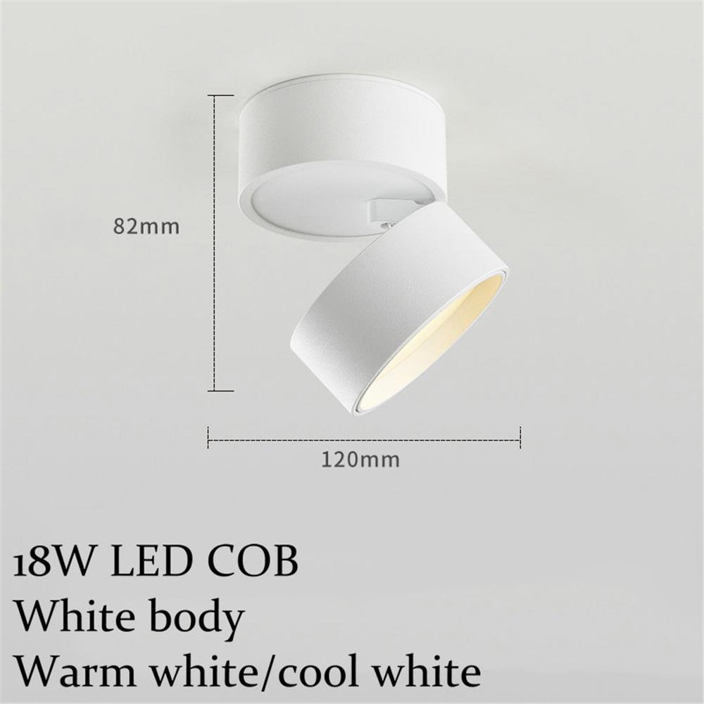Modern Surface Mounted Downlights Indoor LED Ceiling Lights Living Room Aisle Corridor Spotlights Lighting Round Aluminum Lamp